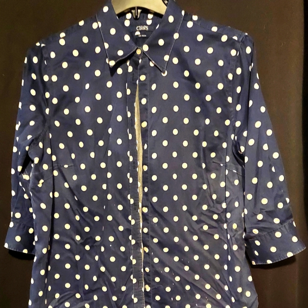 Ladies blouse by Chaps, fits size large.